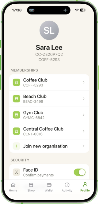 Profile & Memberships